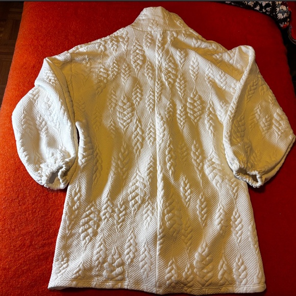 Zara off white quilted long sleeve high neck short dress NWT - Picture 13 of 15